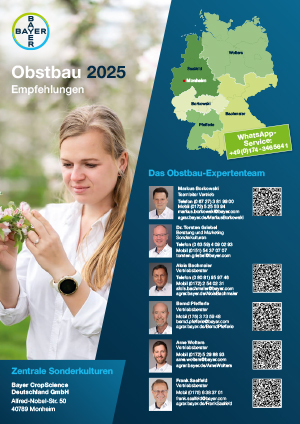 Deckblatt Obstbau 2025 Empfehlung