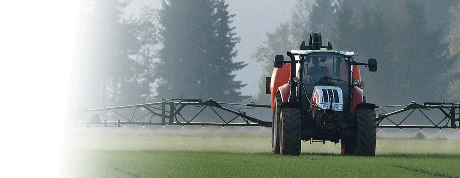 Herbizidspritzung im Herbst