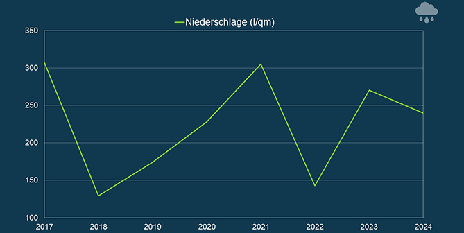 Niederschläge 2017-2024