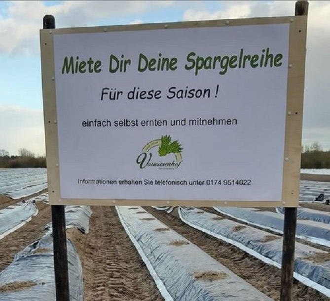 Vorwiesenhof Spargelreihen mieten