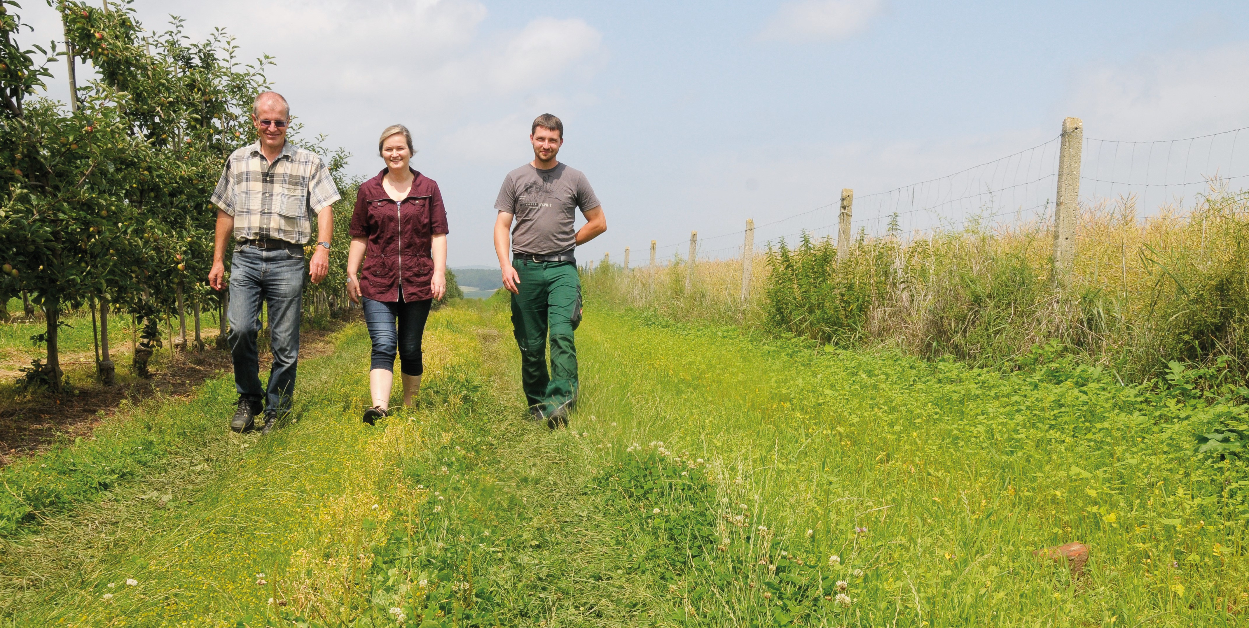 nachhaltigkeit, forwardfarming, biodiversität, blühstreifen, apfelanbau, obstbau