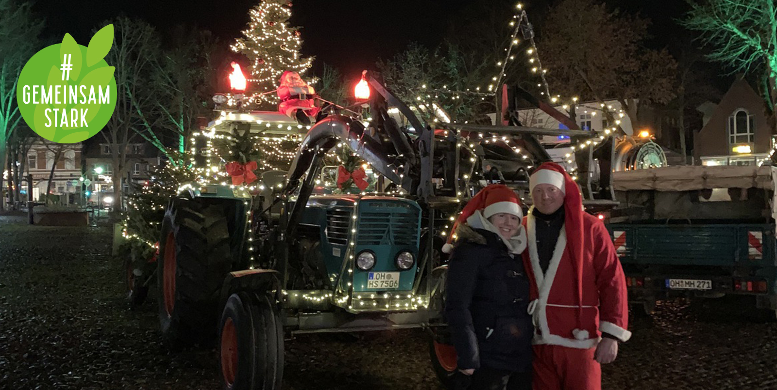 Weihnachtliche Traktor-Rundfahrten: Lichter der Hoffnung